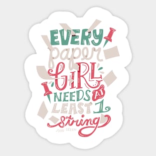 Paper Girl Sticker